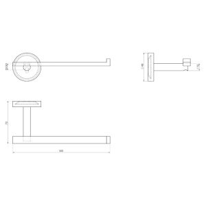 Clou Flat CL09020992101 accessoireset (5-delig) mat zwart