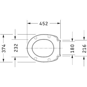 Duravit Duraplus 0064290000 toiletzitting met deksel wit