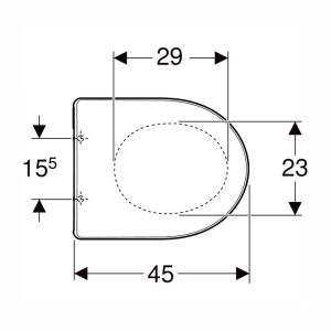 Geberit Renova 573010000 toiletzitting met deksel wit