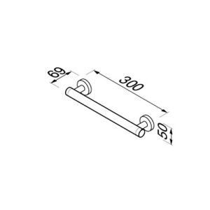 Geesa Comfort & Safety 915806-02 veiligheidsgreep 30cm chroom (OUTLET)