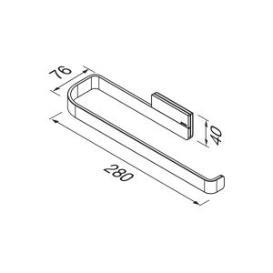 Geesa Craft 911504-02 handdoekring chroom