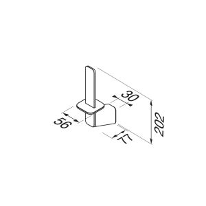 Geesa Shift Black 919912-06 reserverolhouder mat zwart