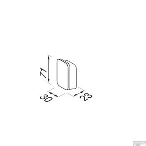 Geesa Shift Chrome 919967-02 handdoekhaak medium chroom