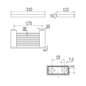 Inda Divo A15490WM zeep korf mat wit