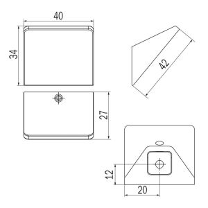 Inda Indissima A8820AWM kledinghaak mat wit