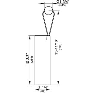 Keuco 04959380000 douche wisser met wandhouder grijs (RAL 7011)