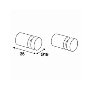 Pressalit Choice Q10100 handdoekhaakje glanzend staal (2 stuks)