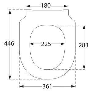 Villeroy en Boch Subway 3.0 8M42S1RW toiletzitting met deksel stone white