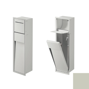 Inda MY Secret A8085BCE inbouwnis met toiletrolhouder en hygiënische douche190x660mm mat cemento