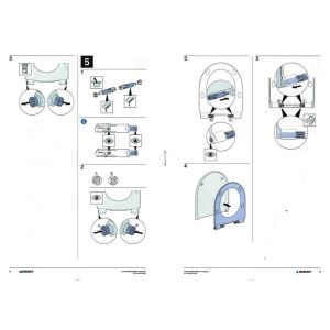 Geberit 244.626.00.1 EasyMount set scharnierdempers voor SC QR wc-zittingen