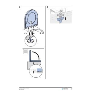 Geberit Renova 572165068 toiletzitting met deksel pergamon