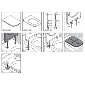 Duravit D-Code 0060310000 toiletzitting Vital met deksel wit