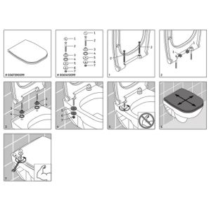 Duravit D-Code compact 0067390099 toiletzitting met deksel wit