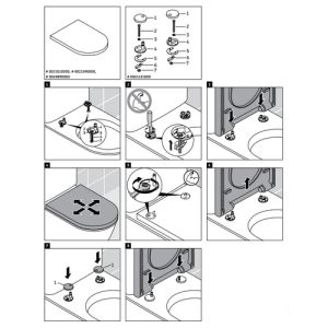 Duravit Darling New 0021010000 toiletzitting met deksel wit *niet meer leverbaar*