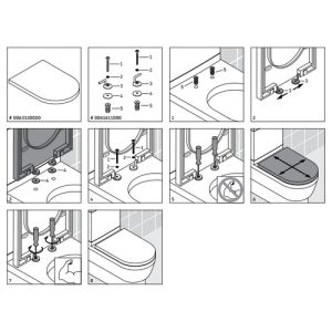 Duravit Darling New 0063320000 toiletzitting met deksel wit