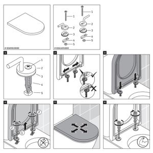 Duravit Darling New 0069810000 toiletzitting met deksel wit