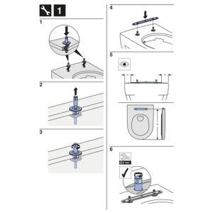 Geberit Acanto 500.604.01.2 toiletzitting met deksel wit
