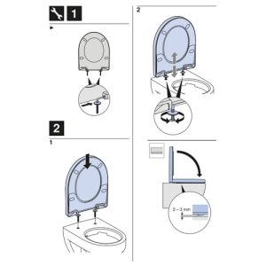 Geberit Renova Plan 572110000 toiletzitting met deksel wit