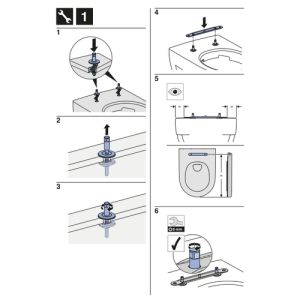 Geberit Renova Plan 572120000 toiletzitting met deksel wit