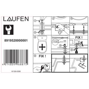 Laufen Pro 8919513000031 toiletzitting met deksel wit