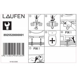 Laufen Pro 8969503000001 toiletzitting met deksel wit