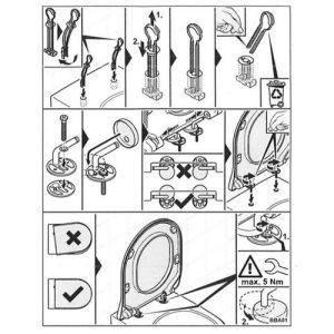 Villeroy en Boch Architectura - Subway 92248061 set vaste scharnieren chroom