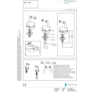 Pressalit Dania R37000-B83999 toiletzitting met deksel wit