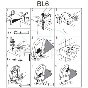 Pressalit Sway D 934000-BL6999 toiletzitting met deksel wit (OUTLET)