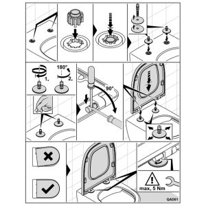 Villeroy en Boch Memento 2.0 8M24S1S0 toiletzitting met deksel Glossy Black