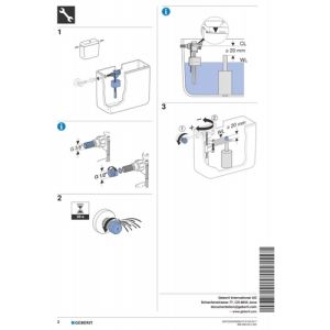 Geberit 136724003 Type 333 vlotterkraan