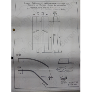 Koralle S700 S8L43602 ( L43602 ) ( 2537330 ) compleet strippenset voor draaideur in nis