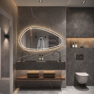 Phantom Mirrors Serie 010 010.160.80 organische LED spiegel, 160x80 cm met directe en indirecte led rondom