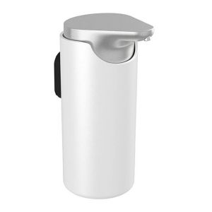 Pressalit Style PR10710 zeepdispenser geborsteld staal/ wit