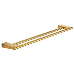 Pressalit Style PR70550 handdoekhouder dubbel 61cm geborsteld messing