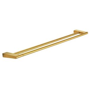 Pressalit Style PR70560 handdoekhouder dubbel 81cm geborsteld messing