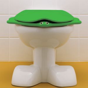 Sphinx 300 Kids Turtle S8H51110450 toiletzitting (kinderzitting) met deksel groen *niet meer leverbaar*