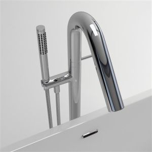 Clou Xo CL060400829 type 8 vrijstaande badkraan met handdouche chroom
