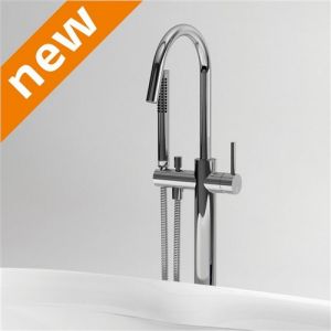 Clou Xo CL060400129 type 1 vrijstaande badkraan met handdouche chroom
