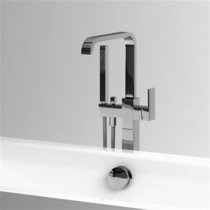 Clou Xo CL060400329 type 3 vrijstaande badkraan met handdouche chroom