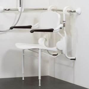 Handicare (Linido) LI2216002411 hangend frame (in hoogte verstelbaar) voor douchezitting RVS gecoat antraciet