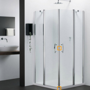 Provex Vario 1232SA28F+ scharnierset zilver/chroom