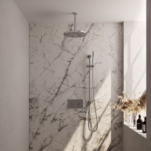 Brauer Carving 5-CE-201 thermostatische inbouw regendouche met drukknoppen SET 66 chroom