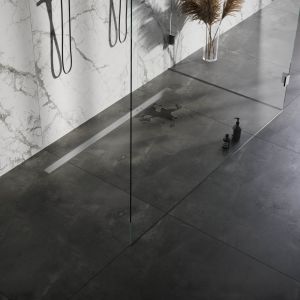 Brauer DR-MRF140NG douchegoot met multifunctioneel rooster en flens 7 x 140cm RVS geborsteld