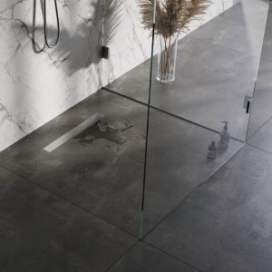 Brauer DR-MRF60NG douchegoot met multifunctioneel rooster en flens 7 x 60cm RVS geborsteld