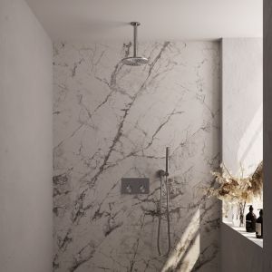 Brauer Edition 5-NG-164 thermostatische inbouw regendouche met drukknoppen SET 53 RVS geborsteld PVD