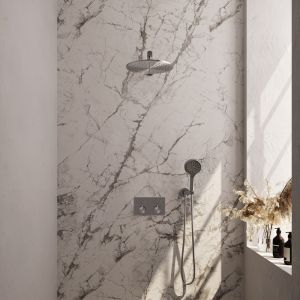 Brauer Edition 5-NG-167 thermostatische inbouw regendouche met drukknoppen SET 56 RVS geborsteld PVD