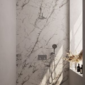 Brauer Edition 5-NG-168 thermostatische inbouw regendouche met drukknoppen SET 57 RVS geborsteld PVD