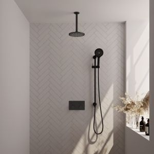 Brauer Edition 5-S-182 thermostatische inbouw regendouche met drukknoppen SET 71 mat zwart