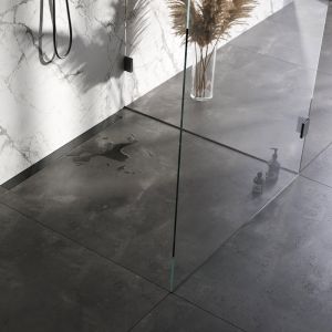 Brauer DR-MRFW90GM douchegoot met multifunctioneel rooster en flens voor wandmontage 7 x 90cm gunmetal geborsteld PVD