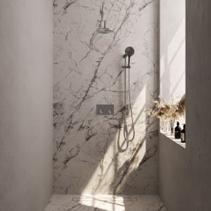 Brauer Edition 5-NG-180 thermostatische inbouw regendouche met drukknoppen SET 69 RVS geborsteld PVD